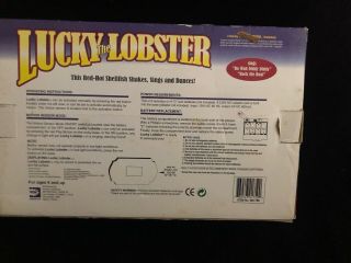 VINTAGE 1999 GEMMY LUCKY THE LOBSTER SINGS AND MOVES.  SOUNDS GREAT 3