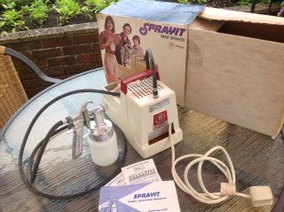 Vintage Burgess Sr122 Sprayit Diaphragm Paint Sprayer.  Boxed See Desc (c2)