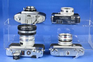 4) Vintage Japan Rangefinder Cameras 1) w Wide Angle And Finder 5