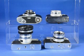 4) Vintage Japan Rangefinder Cameras 1) w Wide Angle And Finder 6