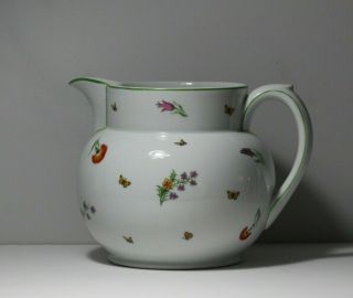 Vintage Tiffany & Co Gda Limoges France Hand Painted Porcelain Water Pitcher Jug
