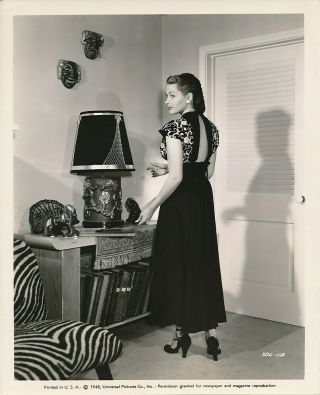 Yvonne De Carlo Vintage 1948 Universal Pictures Fashion Portrait Photo