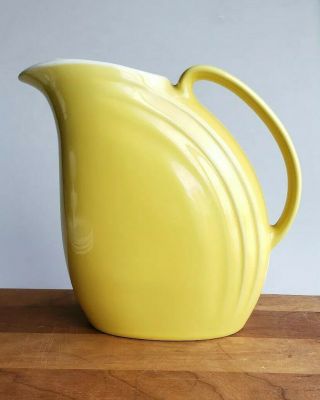 Vintage Hall pitcher yellow Nora iced tea McCormicks promo piece mid century 2