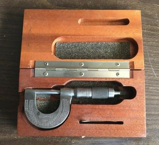 Brown And Sharpe 0 - 1 Inch Micrometer No 19,  Vintage Shape