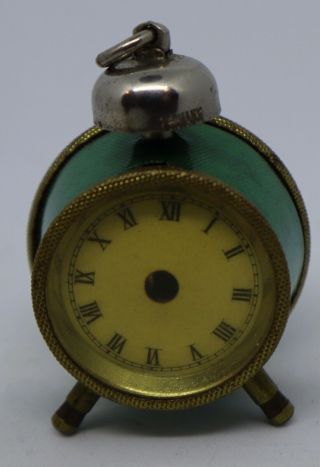 Antique Miniature Rare Alarm Clock For Dollhouse