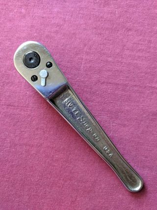 Snap - On " Vintage " 1/4 " Drive,  Ratchet,  (mv 71) Made In The U.  S.  A