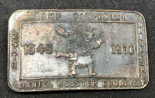 Vintage Daniel Webster Council Belt Buckle Hampshire 1960 