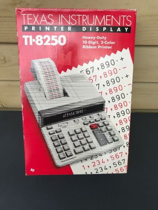 Vintage Texas Instruments Ti - 8250 Heavy Duty Ribbon Printer