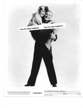 Olivia Newton - John Xanadu Gene Kelly Vintage Glossy B&w Movie Photo