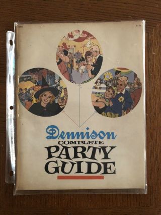 Vintage Halloween 1961 Dennison Complete Party Guide Book