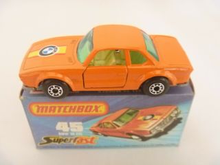 Vintage Lesney Matchbox Superfast Boxed Bmw 3.  0 Csl