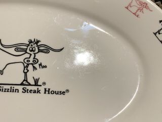 Western Sizzlin Steak House Vintage Restaurant China Plater,  Homer Laughlin 4