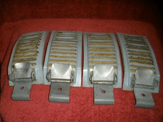 4 Vintage Roof Rack Brackets Car Top Luggage Clip Style Mount 1940s 1950s 1960s