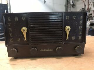 Vintage Rca Victor Tube Radio Am Fm Model 2 - Xf - 91