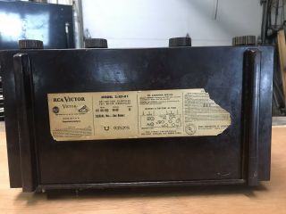 Vintage RCA Victor Tube Radio AM FM Model 2 - XF - 91 5