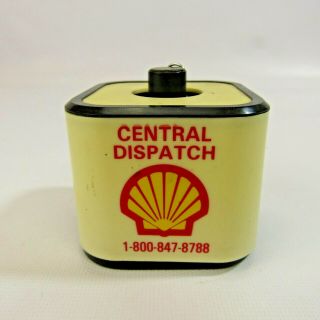 Vtg Shell Oil Paper Clip Holder Plastic Magnetic Central Dispatch Gas Station