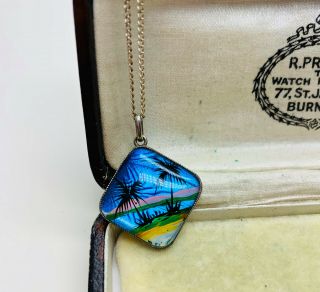 Vintage Jewellery Art Deco Thomas L.  Mott Sterling Silver Butterfly Wing Pendant