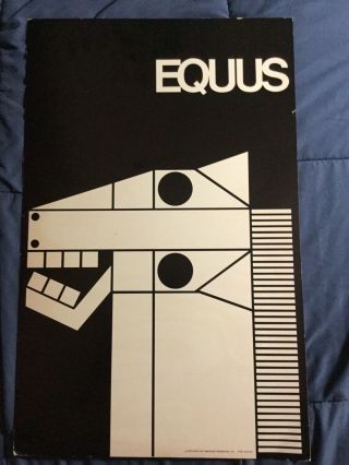 Equus Broadway Poster 1977 First Edition 14 X 22 Vintage Theater
