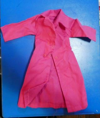 Vintage Ideal Crissy Doll Or Clone Hot Pink Maxi Coat