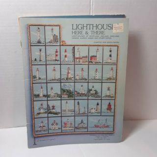 3 Vtg Light Houses Scenes Cross Stitch Pattern Books 4