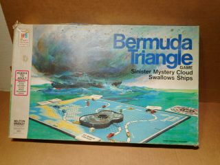 Vtg 1975 Milton Bradley Bermuda Triangle Board Game Not Complete