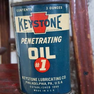 Vintage Keystone Penetrating Oil Lead - Top Handy Oiler