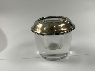Vintage Frank M.  Whiting Sterling Silver.  925 & Glass 1920 ' s Toothpick Holder 2