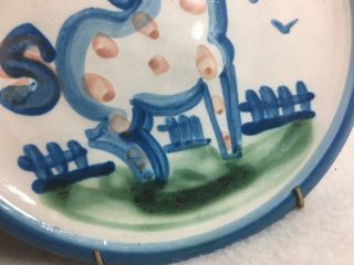 Vintage M A Hadley Pony Horse Small Dessert Plate Handmade Painted Ready To Hang 5