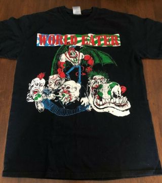 Vtg World Eater T Shirt Agnostic Front Hardcore Nyhc Cro Mags Warzone Rare Orig