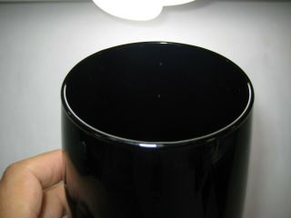Set of 5 Vintage Libbey Metropolitan Black Amethyst Glass Tumblers Cups Goblets 5