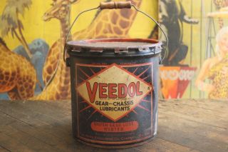 Vintage Veedol Gear Lube Winter 25 Lb Can Gas & Oil Sign
