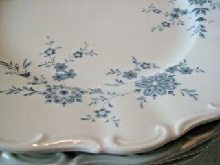Vintage Seltman Weiden China - W.  Germany - Christina Bavarian Blue - 6 dinner plates 4