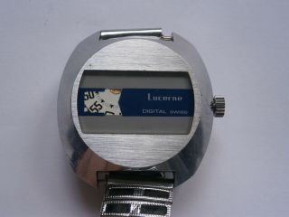 Vintage Gents Jump Hour Wristwatch Lucerne Mechanical Watch Spares