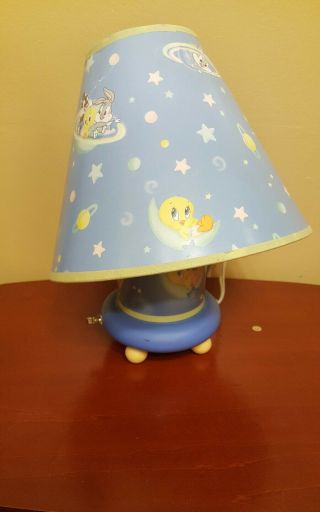 Vintage Baby Looney Tunes Baby Bugs Bunny Table Lamp Nursery Nightlight 15 