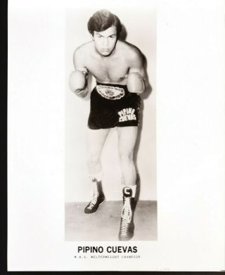 Vintage Press Photo 8x10 Pipino Cuevas Boxing Houston Chronicle Library