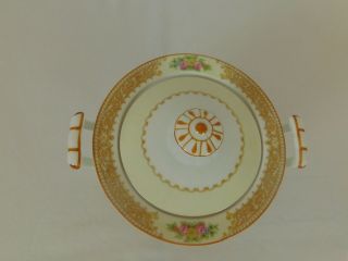 Vintage Noritake Nippon Toki Kaisha China floral sugar bowl with lid 3