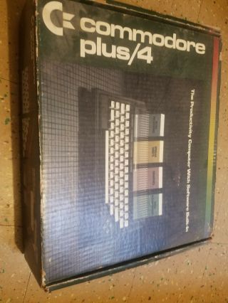 Vintage Commodore Plus/4 W/original Box,  Missing All Cords.