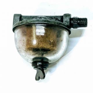 Vintage Durex Inline Gasoline Fuel Filter With Glass Bowl 2157596 2273589
