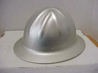 Vintage Mcdonald T Mine Safety Hat Aluminum Safety Hard Hat Helmet Full Brim