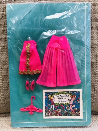 Vintage Topper Dawn Doll Fashion - Glamour Jams - Fits Pippa On Card