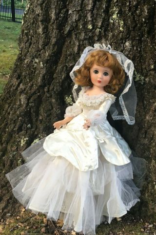 Vintage American Character Bride Doll Sweet Sue Toni? Vinyl Plastic 19 " Ring