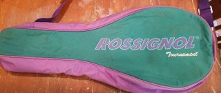 Vintage Rossignol Tournament Tennis Racquet Carry Case Bag Cover
