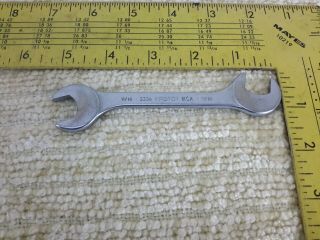 Vintage Proto Tools Usa No 3336 Sae 9/16 " Right Angle Double Open End Wrench