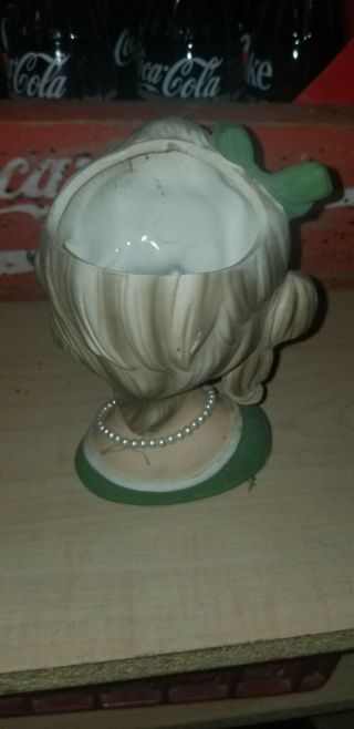 Ladys head vase vintage japan C8499 2