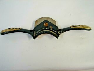 Vintage Amt Brass Handle Spoke Shave Draw Knife Wood Plane Curved Blade