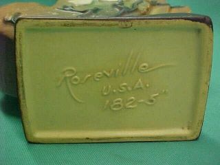 Vintage Roseville U.  S.  A.  Pottery Brown Magnolia Pitcher Vase Flower Arranger 6