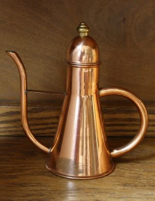 Vintage Copper Tea Kettle Coffee Pot Pitcher