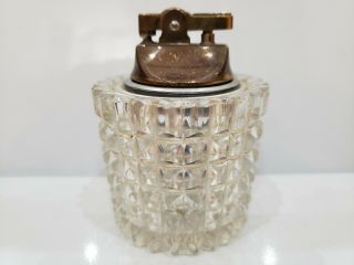 Vintage Heavy Crystal / Glass Japan Table Lighter