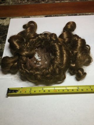 Vintage Small Brown Hair Doll Wig With Braids 2
