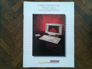 Compaq Portable 386 Personal Computer Service Training Workbook (vintage/rare)
